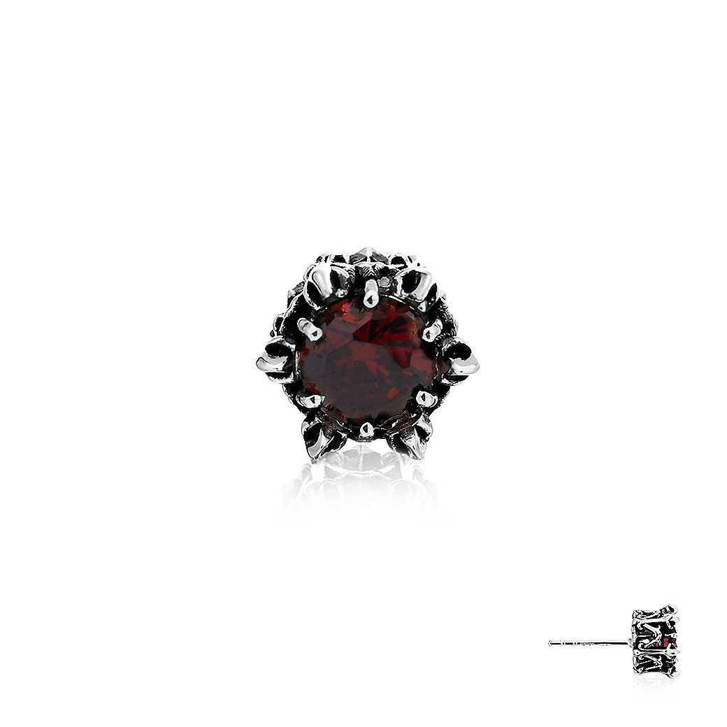 Crown Of Apollo Earring Stud - Red