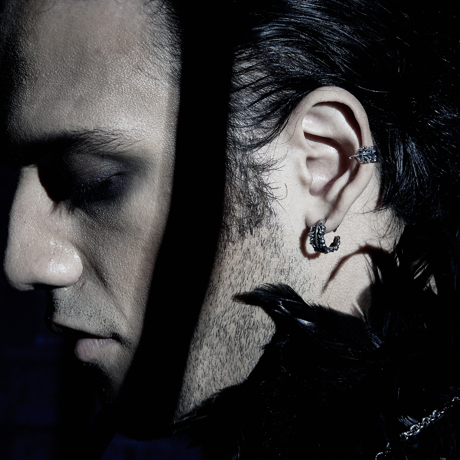 Raven Earring Loop Stud