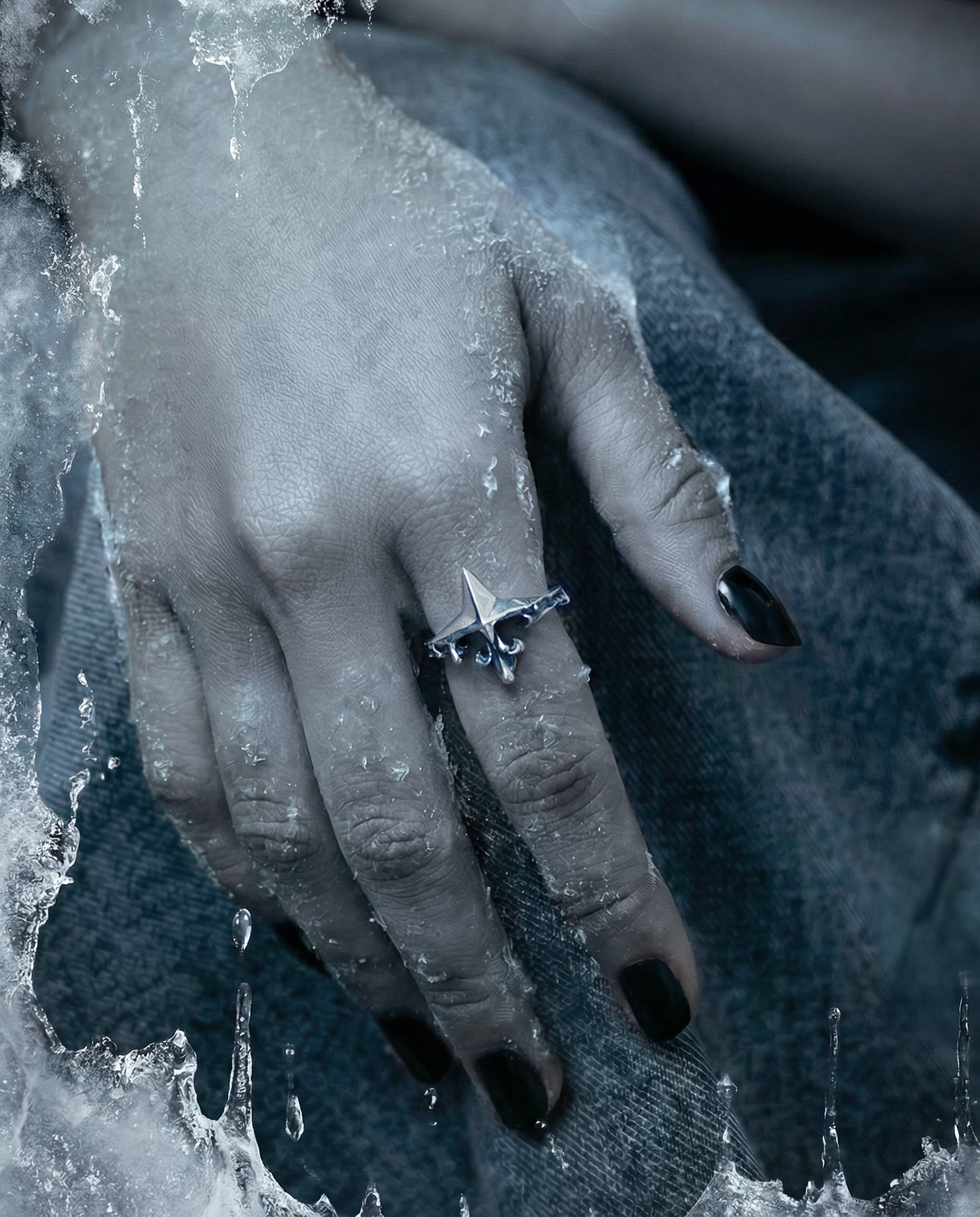 The Melting Cross ring