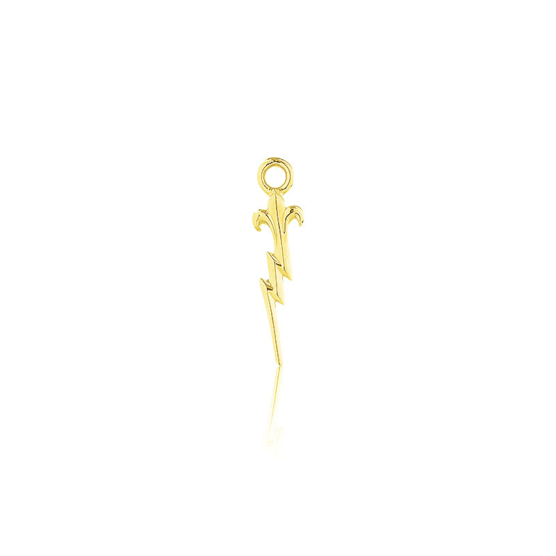 A La Carte Zeus's Thunderbolt Oversized Charm - PM - 24 Karat Gold