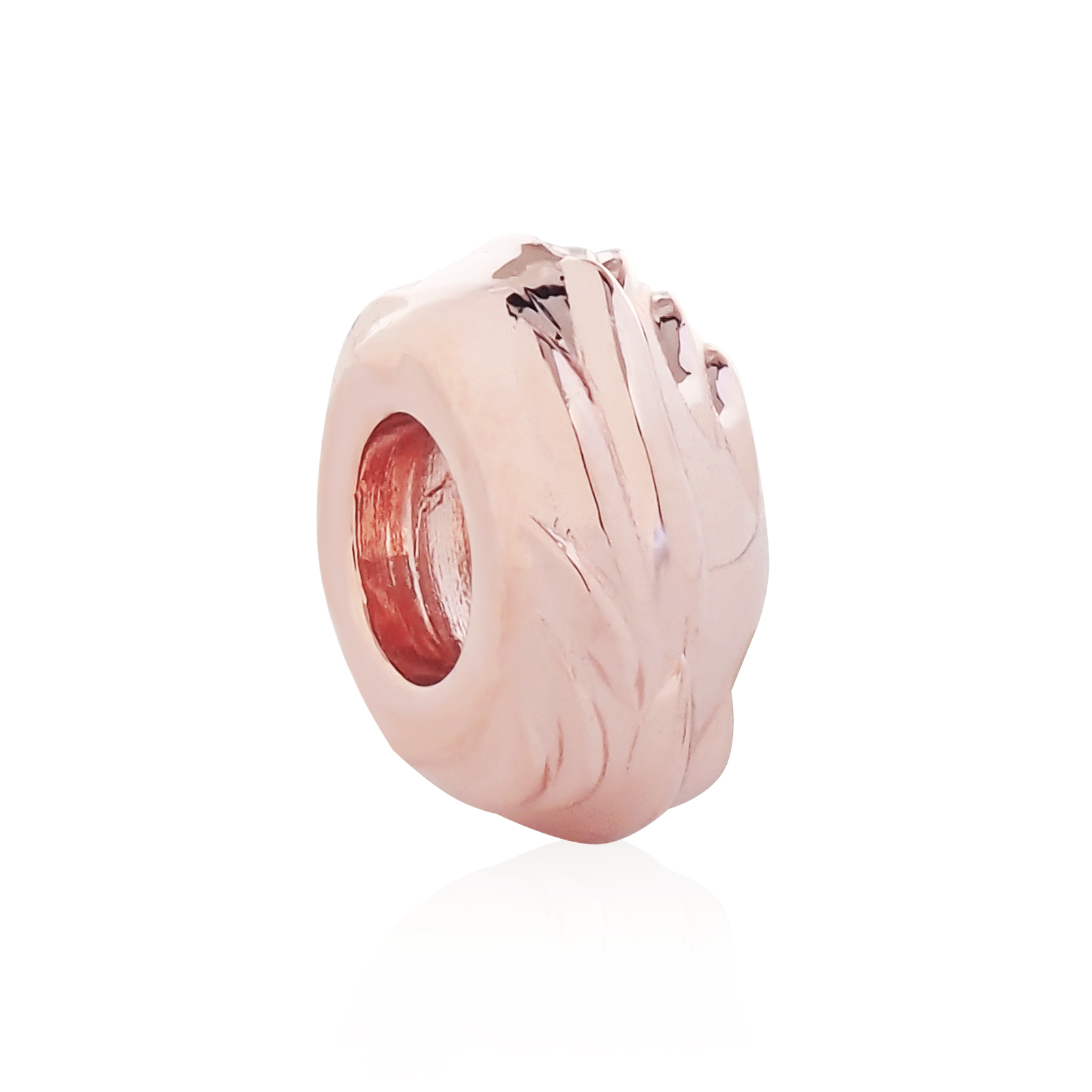 Eagle Wing Spacer Bead - Pure Pink