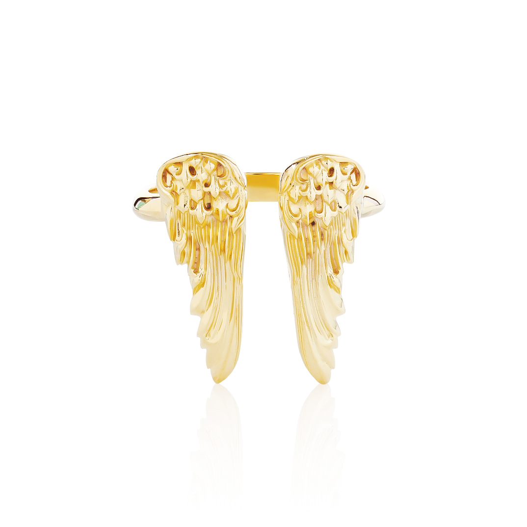 Golden Eagle Duo Wings Ring