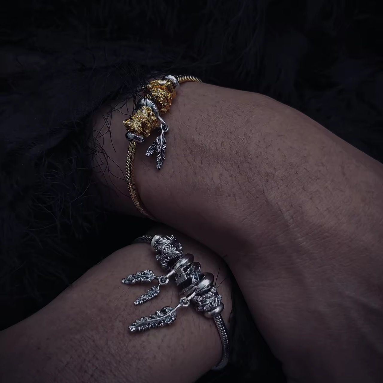 Raven Duo Charm Bead