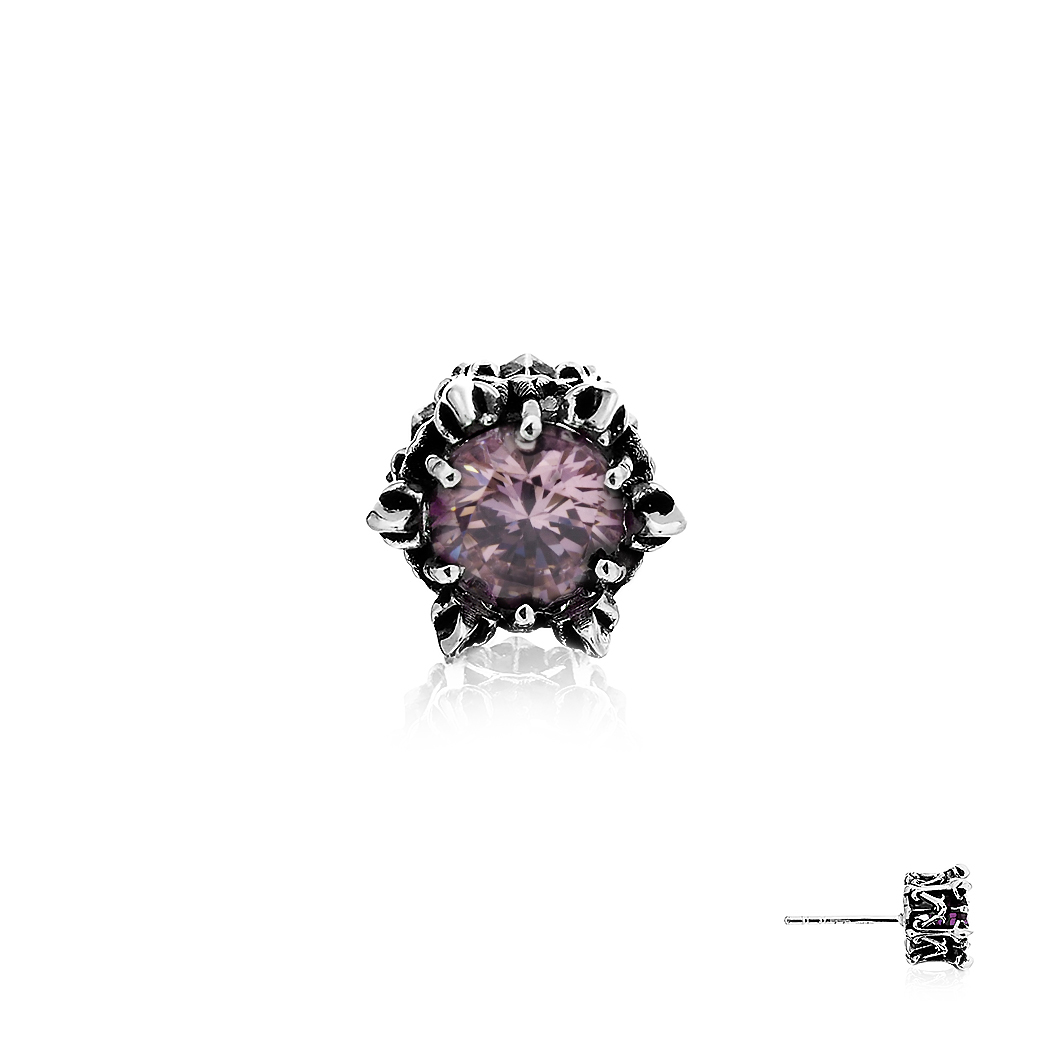 Crown Of Ares Earring Stud - Pink