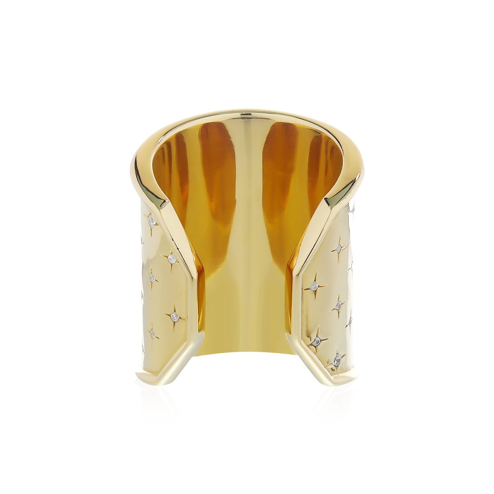 The&nbsp;Grand&nbsp;Cross&nbsp;Starry&nbsp;Ring Xtreme - Gold แหวนเงินแท้ 925 แกะมือขัดเงาพิเศษ ชุบทองคำแท้ 24 กะรัต ลายไม้กางเขน ชุดเกราะของอัศวินศักดิ์สิทธ์