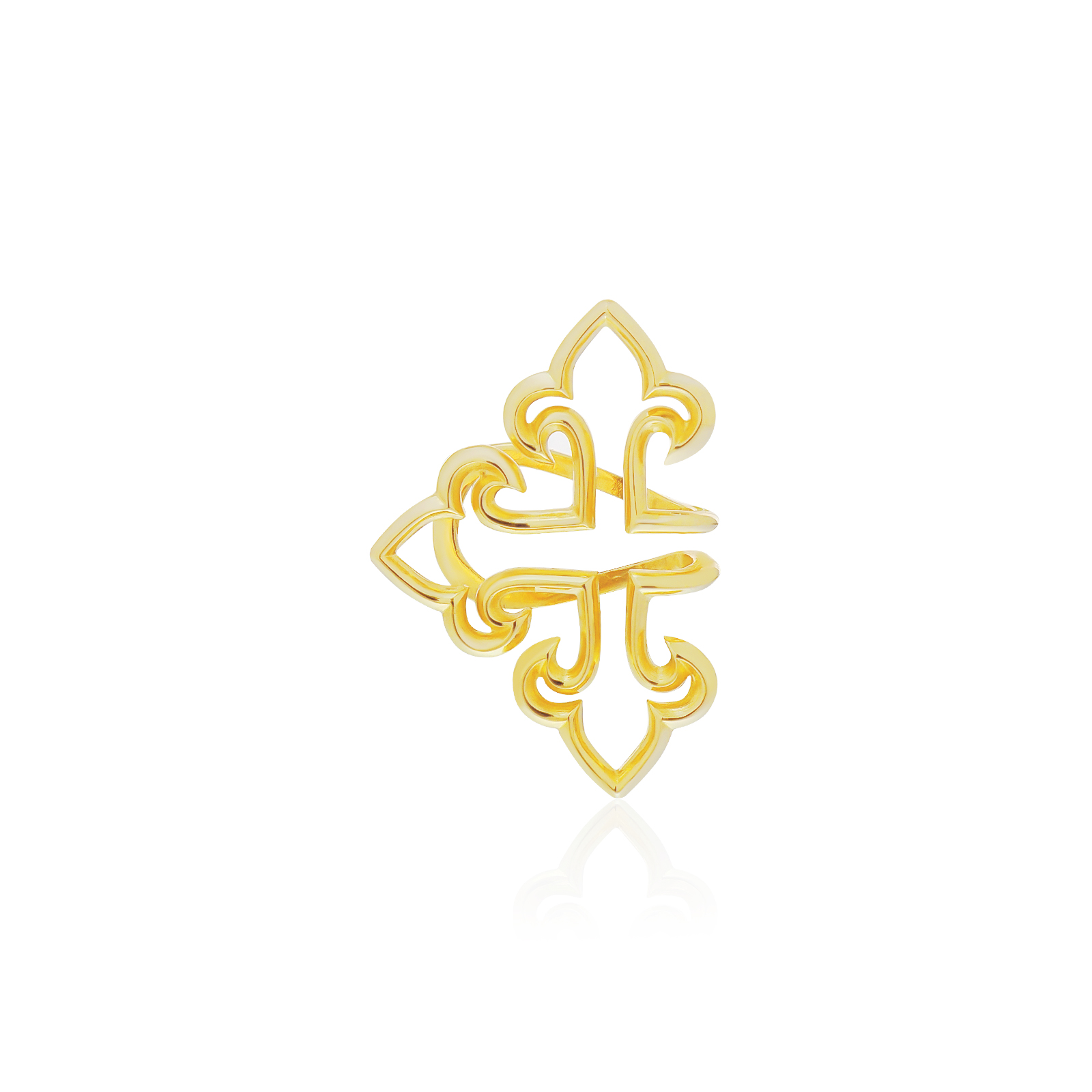 LisCross Edge: Golden Rituals Cross ขัดเงาพิเศษ ชุบทองคำแท้ 24 กะรัต (24 Karat Gold Sterling) *จำหน่ายเป็นชิ้น/ข้าง