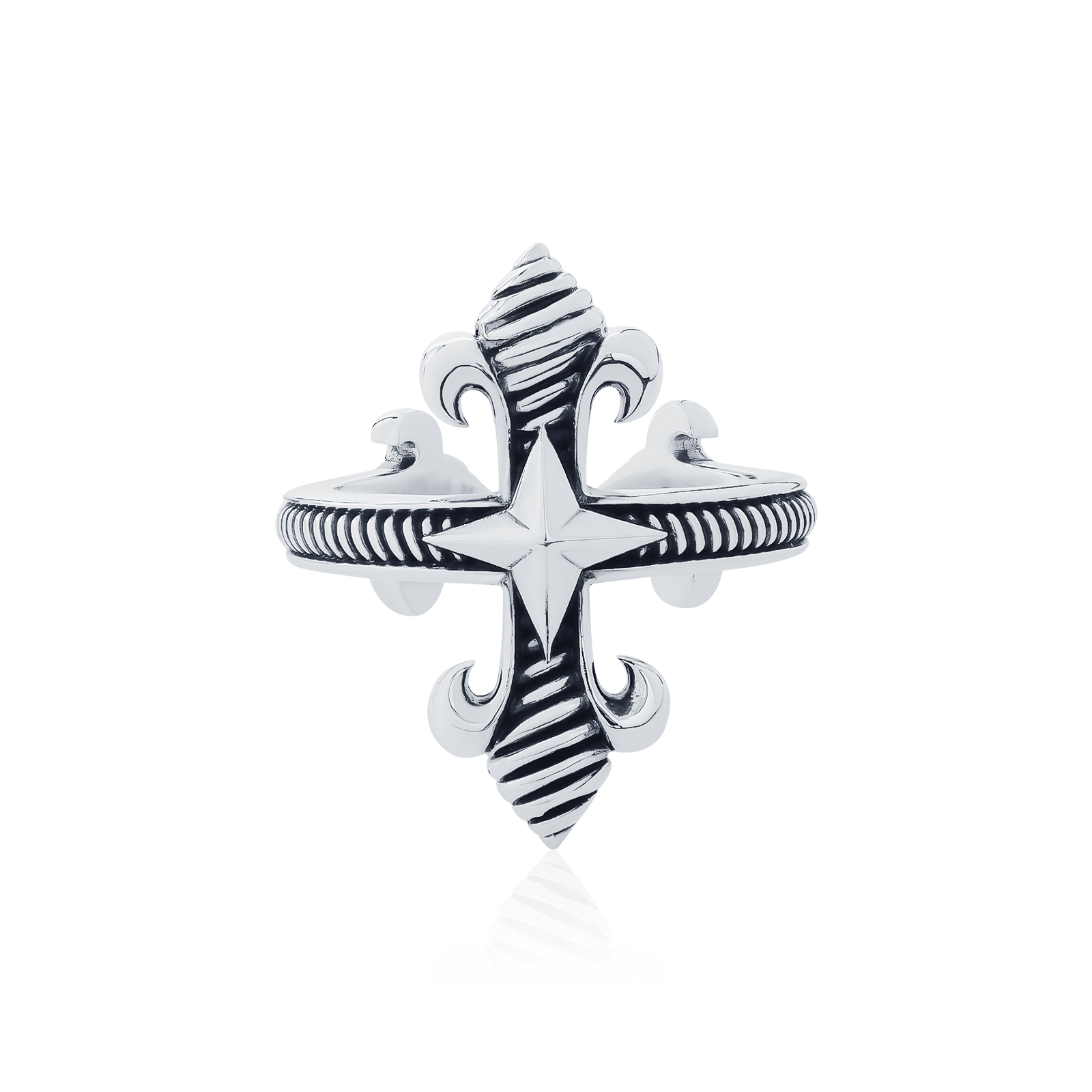 Swirling Cross Ring - GM (Oversized)